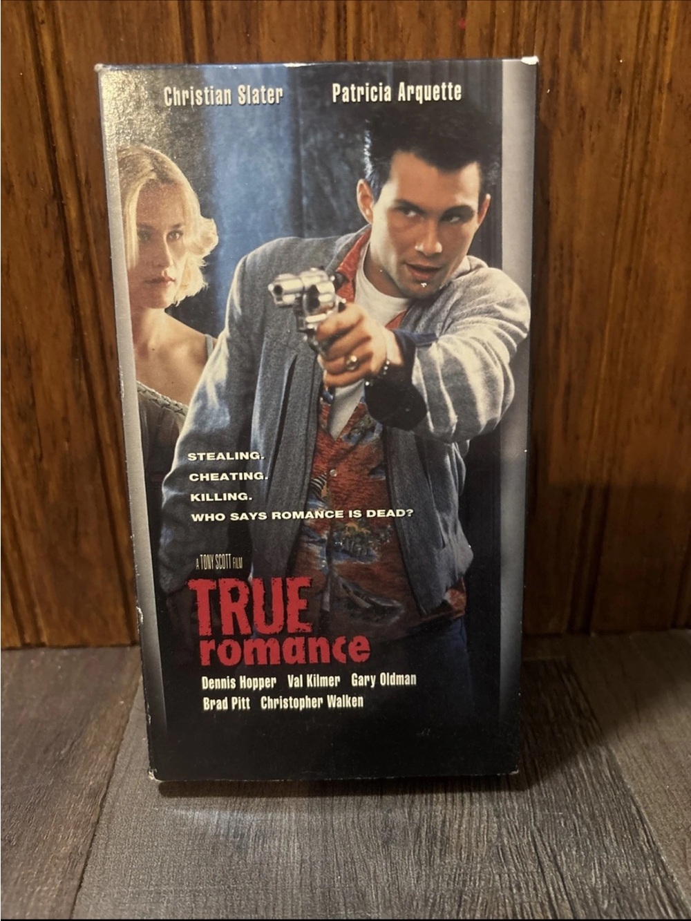 True Romance VHS Tape - Movie Cover with Red Title